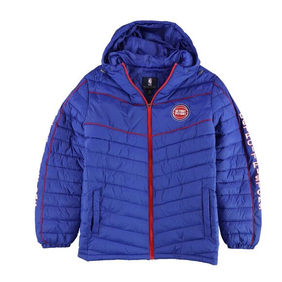 G-III Sports Mens Detroit Pistons Puffer Jacket NWT
